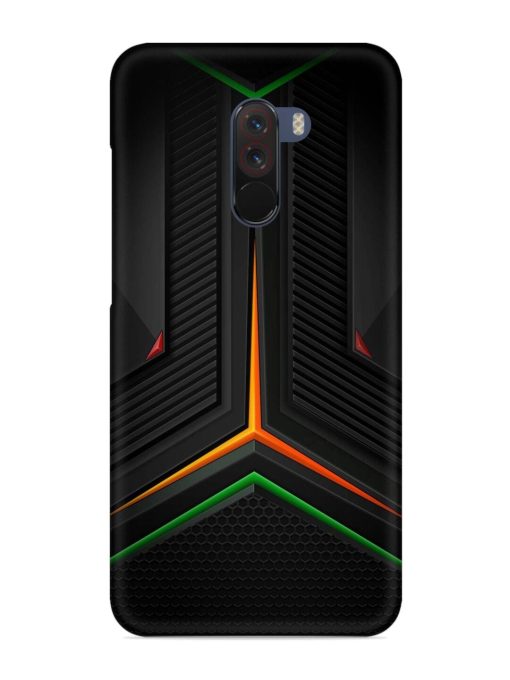 Orange Triangle Light Snap Case for Poco F1 Zapvi