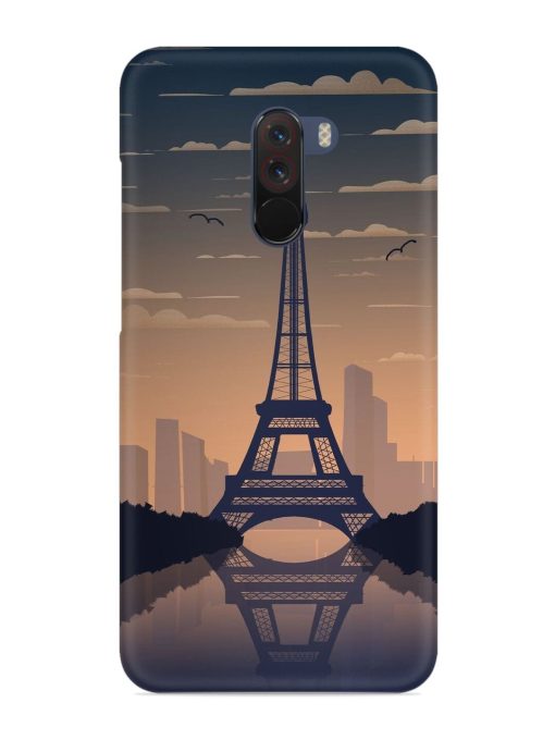 France Paris Eiffel Tower Gradient Snap Case for Poco F1 Zapvi