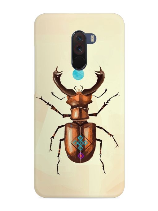 Stag Beetle Vector Snap Case for Poco F1 Zapvi