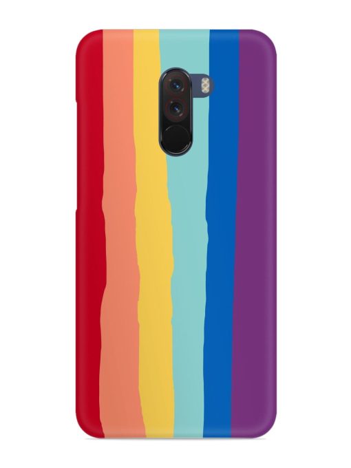 Rainbow Genuine Liquid Snap Case for Poco F1