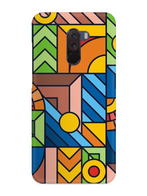 Colorful Geometric Snap Case for Poco F1