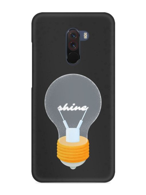 Bulb Background Snap Case for Poco F1