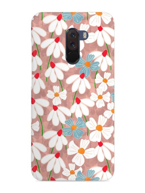 Abstract Petal Flowers Snap Case for Poco F1 Zapvi