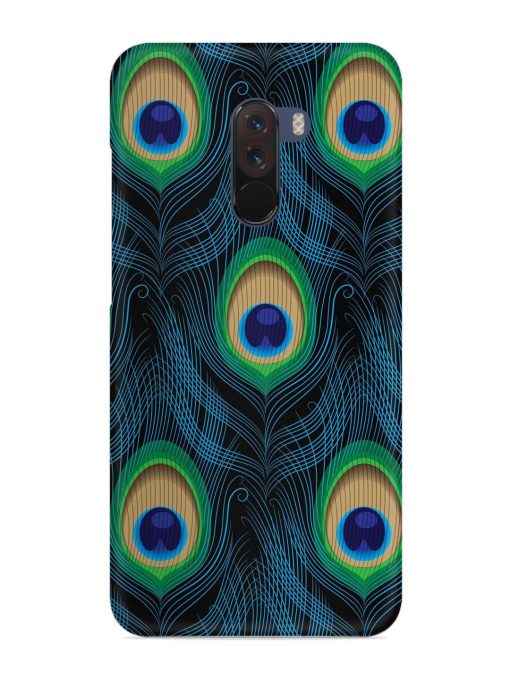 Seamless Pattern Peacock Snap Case for Poco F1