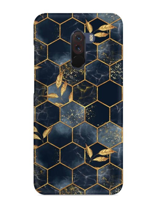 Marble Hexagon Seamless Snap Case for Poco F1 Zapvi