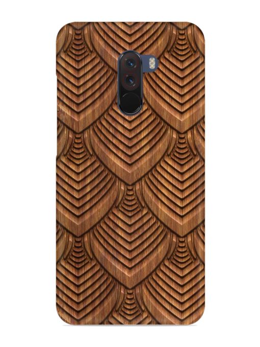 Carved Pattern On Snap Case for Poco F1 Zapvi