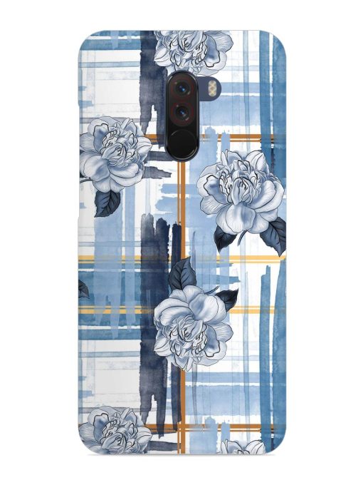 Watercolor Pattern Rose Snap Case for Poco F1 Zapvi