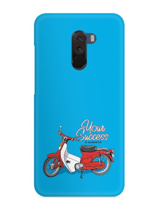 Motorcycles Image Vector Snap Case for Poco F1 Zapvi