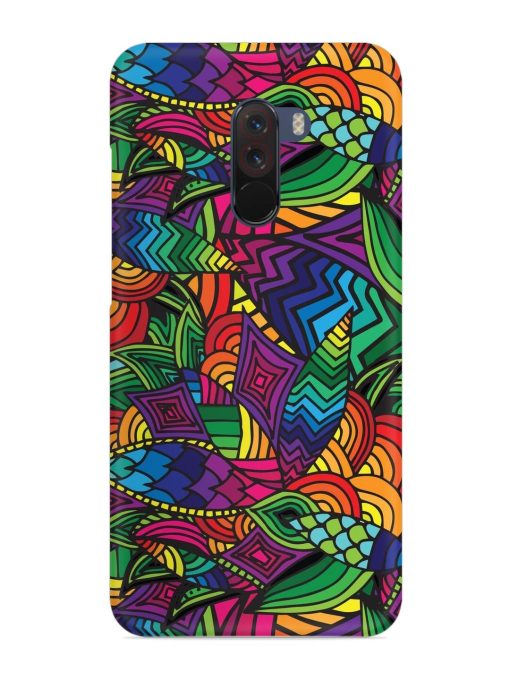 Abstract Multicolor Seamless Snap Case for Poco F1 Zapvi