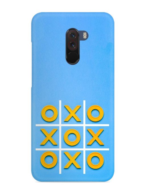 Yellow Plastic Crosses Snap Case for Poco F1