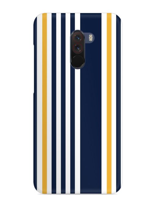 Seamless Stripe Pattern Snap Case for Poco F1 Zapvi