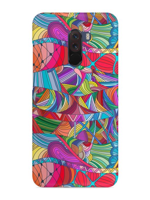 Seamless Patterns Hand Drawn Snap Case for Poco F1 Zapvi