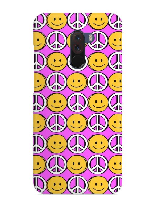 Smiley Face Peace Snap Case for Poco F1