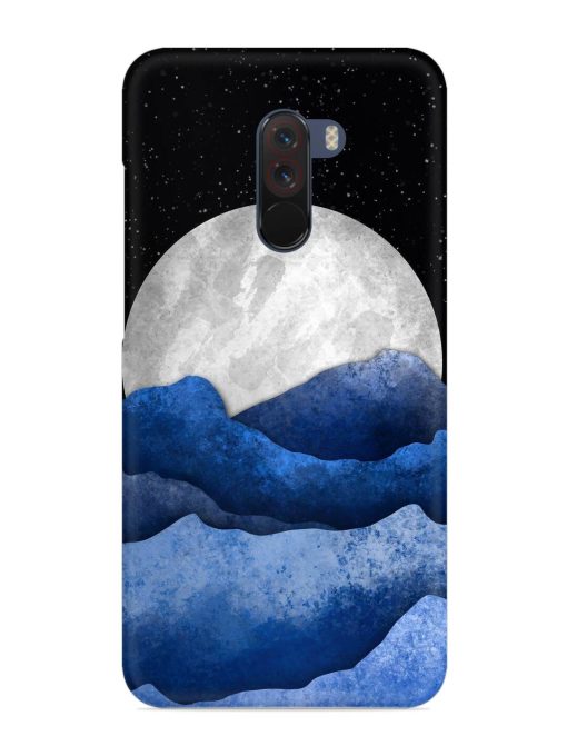 Full Moon Mountain Vector Snap Case for Poco F1 Zapvi