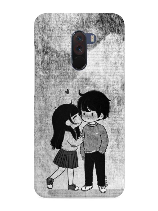 Couple Love Highlights Snap Case for Poco F1 Zapvi