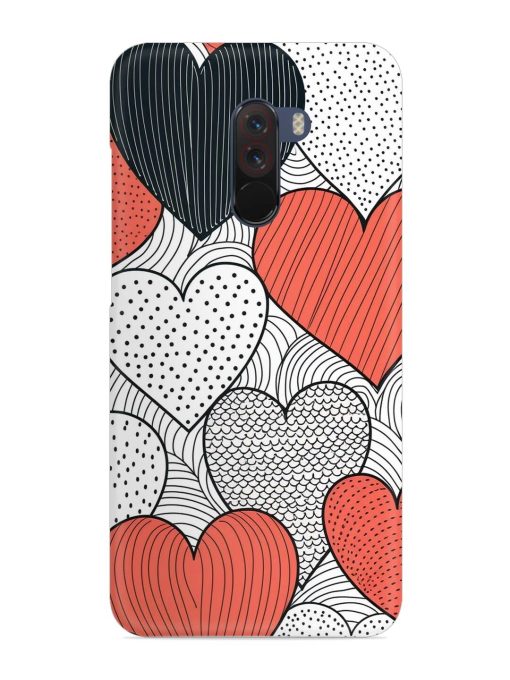 Girly Heart Seamless Snap Case for Poco F1 Zapvi