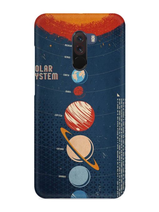 Solar System Vector Snap Case for Poco F1 Zapvi