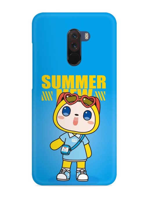 Summer Mew Cartoon Snap Case for Poco F1