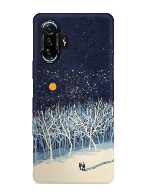 Full Moon Snowshoe Tour Snap Case for Poco F3 Gt (5G) Zapvi