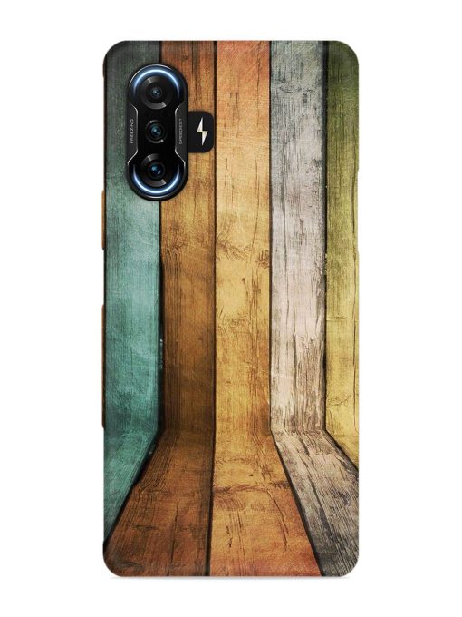 Wooden Realistic Art Snap Case for Poco F3 Gt (5G) Zapvi