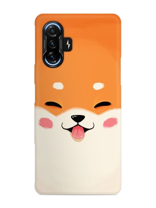 Cute Dog Face Vector Snap Case for Poco F3 Gt (5G) Zapvi