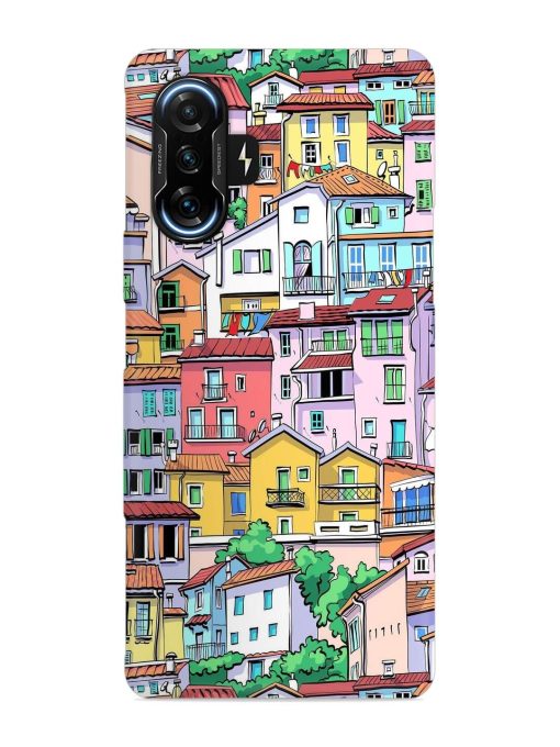 Europe Old Town Snap Case for Poco F3 Gt (5G)