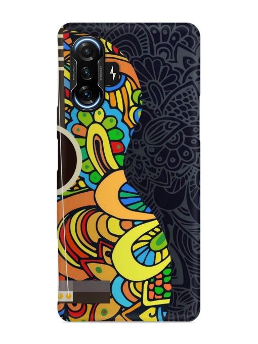 Guitar Vector Art Snap Case for Poco F3 Gt (5G) Zapvi