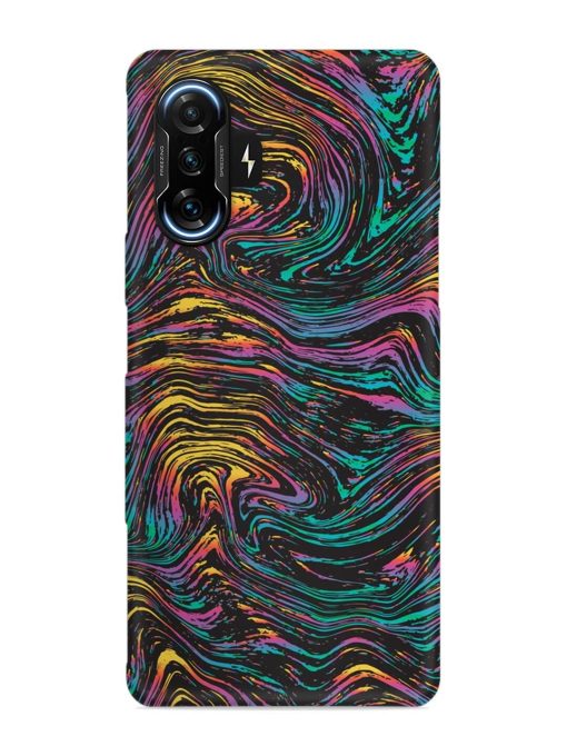 Abstract Liquid Colors Snap Case for Poco F3 Gt (5G)