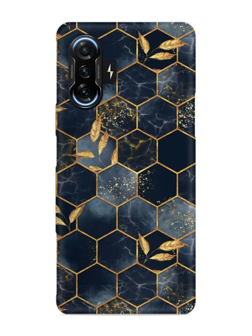 Marble Hexagon Seamless Snap Case for Poco F3 Gt (5G) Zapvi