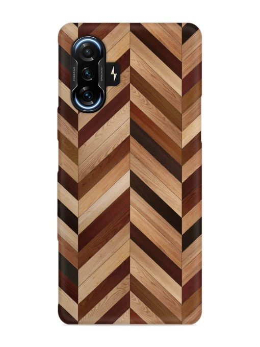 Seamless Wood Parquet Snap Case for Poco F3 Gt (5G)