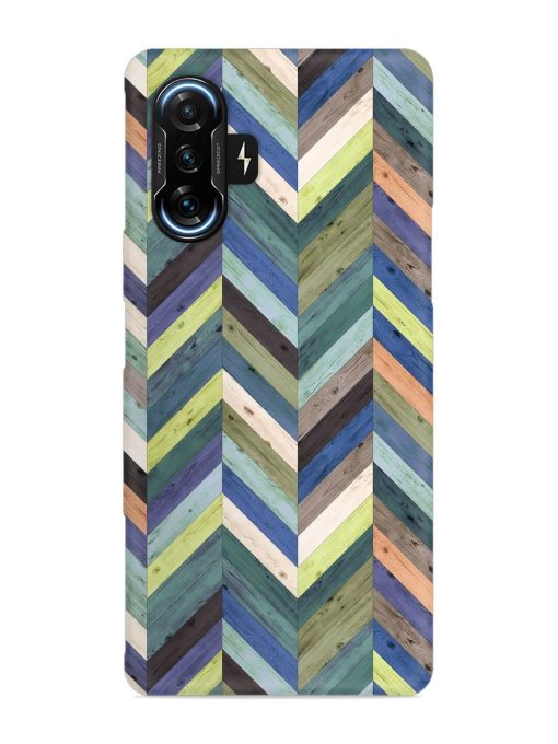 Chevron Random Color Snap Case for Poco F3 Gt (5G) Zapvi