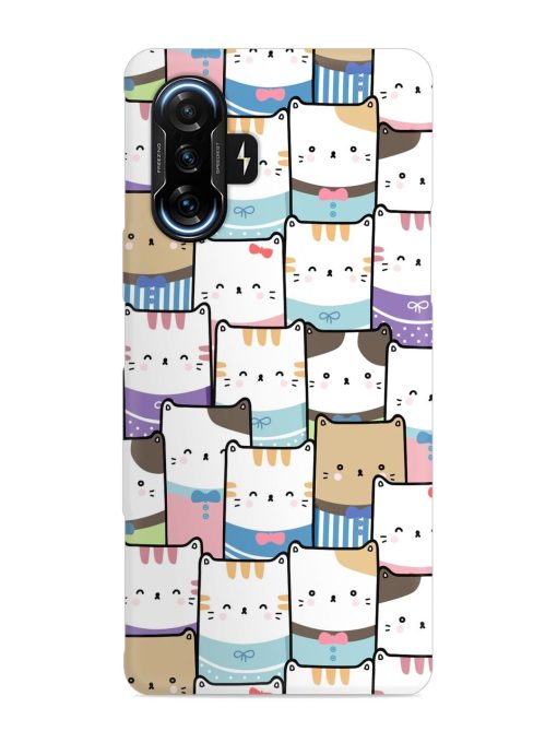 Cute Adorable Cat Snap Case for Poco F3 Gt (5G) Zapvi