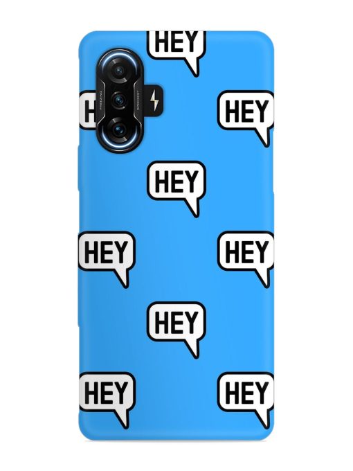 Hey Text Message Snap Case for Poco F3 Gt (5G) Zapvi