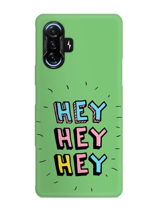 Hey Vector Cartoon Snap Case for Poco F3 Gt (5G) Zapvi