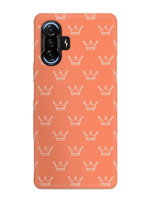 Hand Drawn Crown Snap Case for Poco F3 Gt (5G) Zapvi