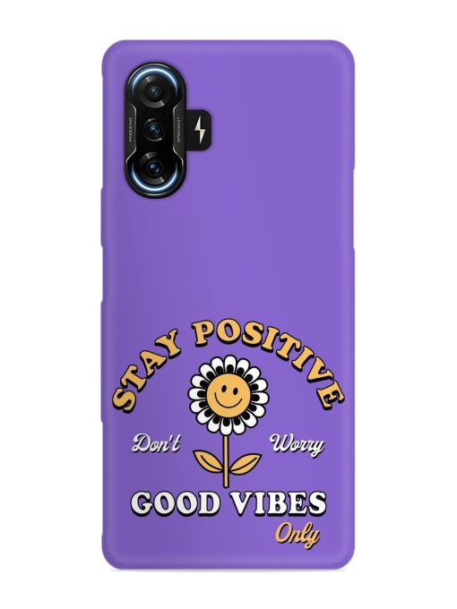 Retro Positive Flower Snap Case for Poco F3 Gt (5G) Zapvi