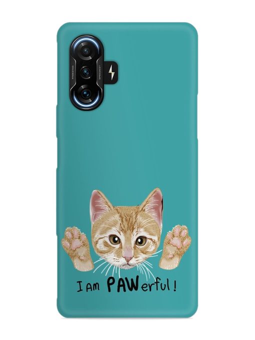 Typography Slogan Cat Snap Case for Poco F3 Gt (5G) Zapvi