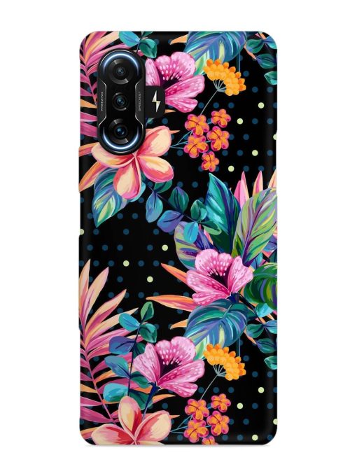 Seamless Floral Pattern Snap Case for Poco F3 Gt (5G) Zapvi