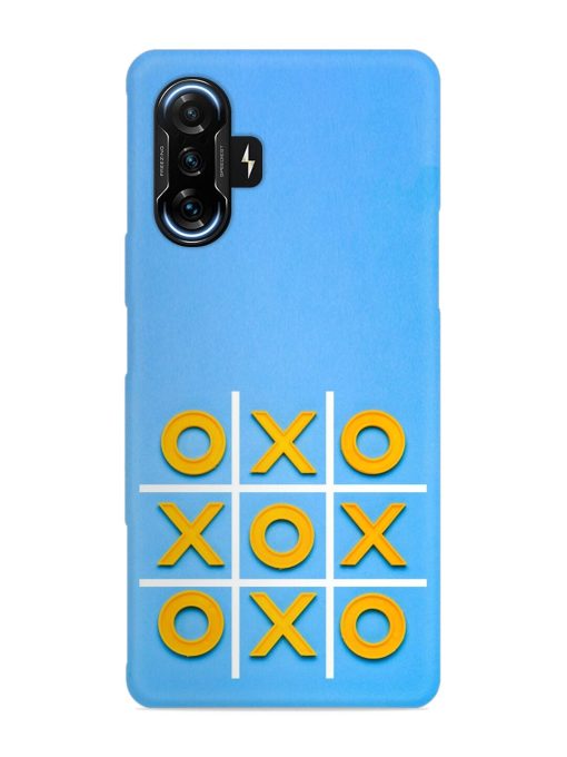 Yellow Plastic Crosses Snap Case for Poco F3 Gt (5G) Zapvi