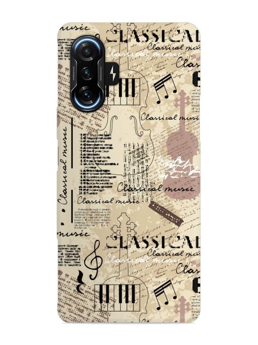 Classical Music Lpattern Snap Case for Poco F3 Gt (5G) Zapvi