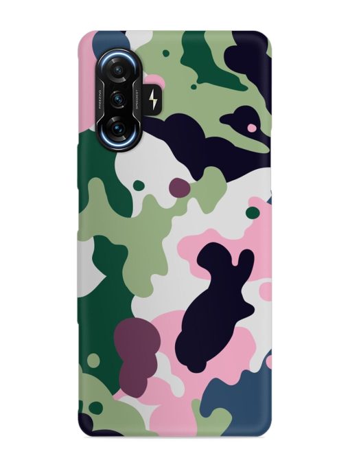 Seamless Funky Camouflage Snap Case for Poco F3 Gt (5G)