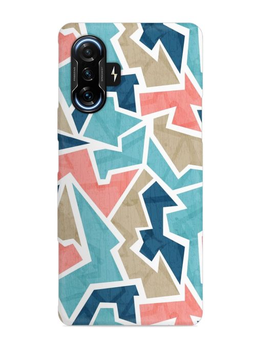 Vintage Geometric Triangle Snap Case for Poco F3 Gt (5G) Zapvi