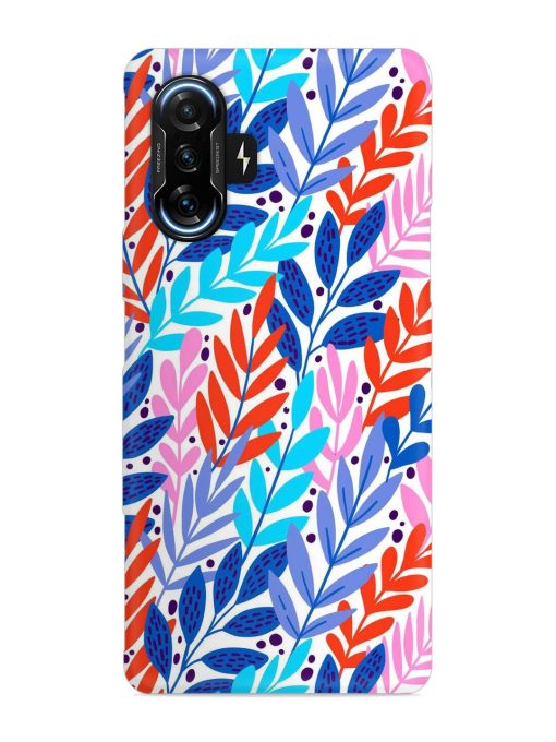 Bright Floral Tropical Snap Case for Poco F3 Gt (5G) Zapvi