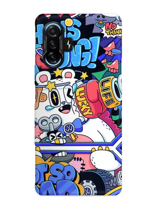 Universal Doodle Snap Case for Poco F3 Gt (5G) Zapvi