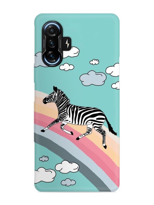 Running Zebra Snap Case for Poco F3 Gt (5G) Zapvi