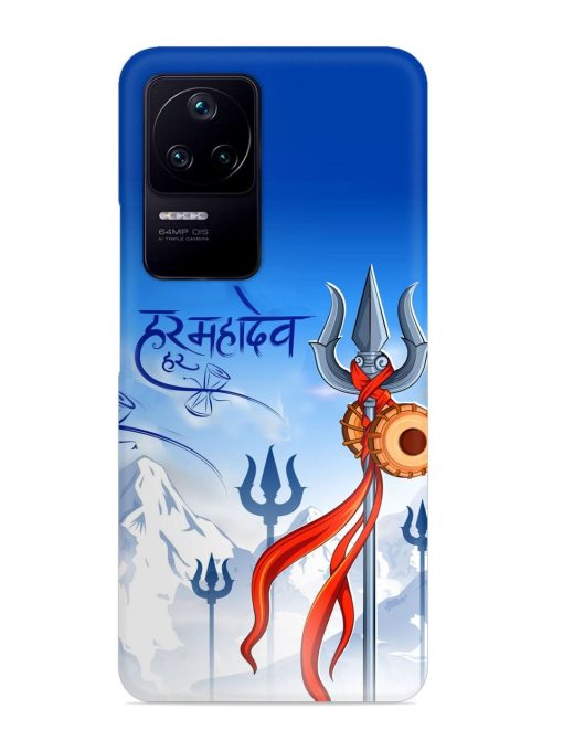 Har Har Mahadev Trishul Snap Case for Poco F4 (5G) Zapvi