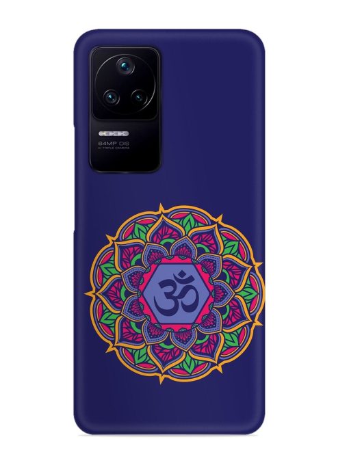 Om Mandala Art Blue Snap Case for Poco F4 (5G)