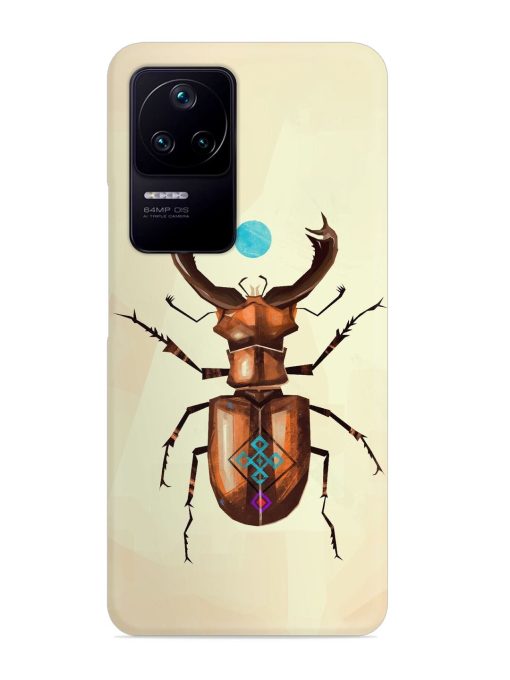 Stag Beetle Vector Snap Case for Poco F4 (5G) Zapvi