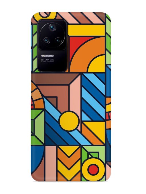 Colorful Geometric Snap Case for Poco F4 (5G) Zapvi