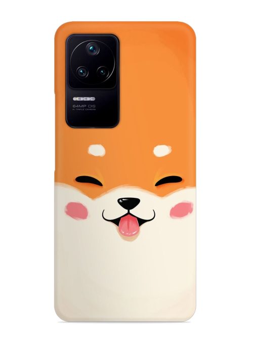 Happy Cat Art Snap Case for Poco F4 (5G) Zapvi